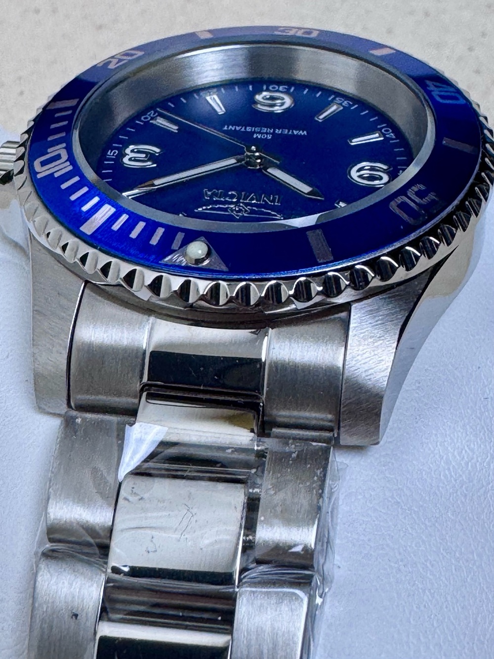 Invicta Blue/Blue 40mm Stainless Steel Quartz Dive Watch 49341 NWT - Picture 3 of 9